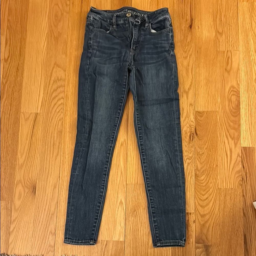American Eagle Outfitters Dark Blue Skinny Jeans